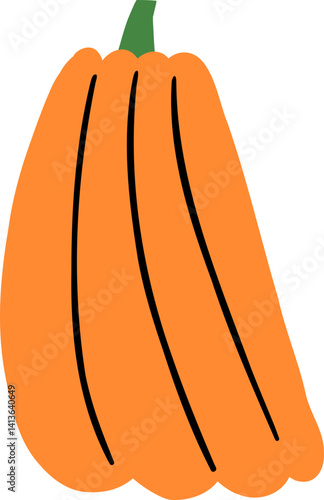 Long Tapered Pumpkin Icon