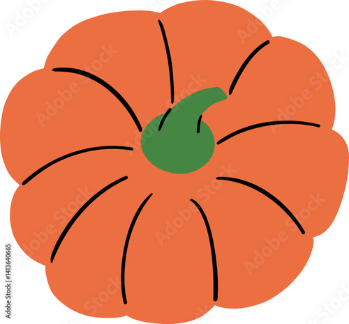 Round Flattened Pumpkin