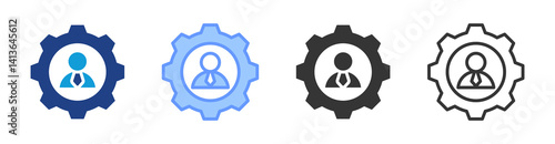 Leader icon set multiple style collection