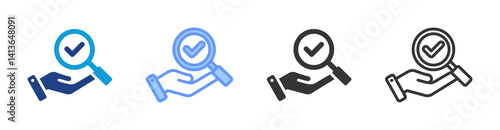 Corrective Action icon set multiple style collection