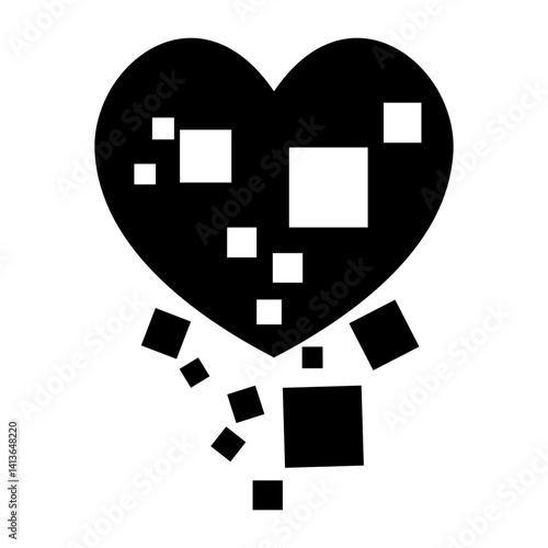 Heart shape with cubic blank
