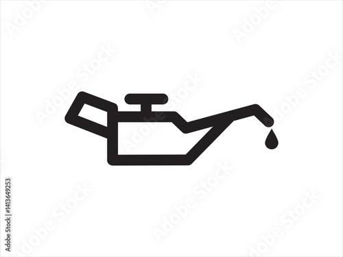 Engine, Oil, indicator, lube, lubricants icon vector isolated white