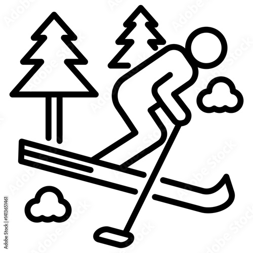 Snow Resort Icon