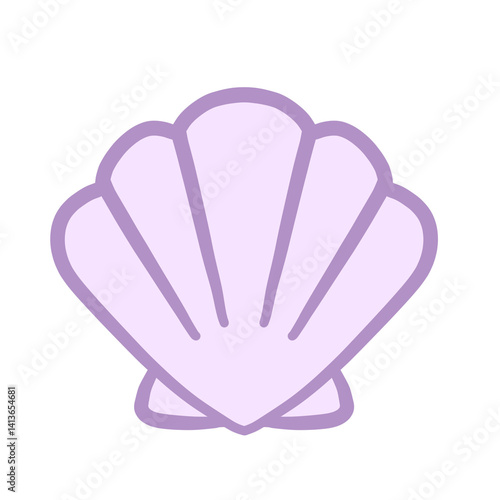 purple seashell 