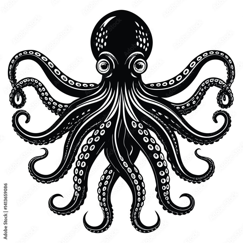 octopus with white backround octopus with white backround