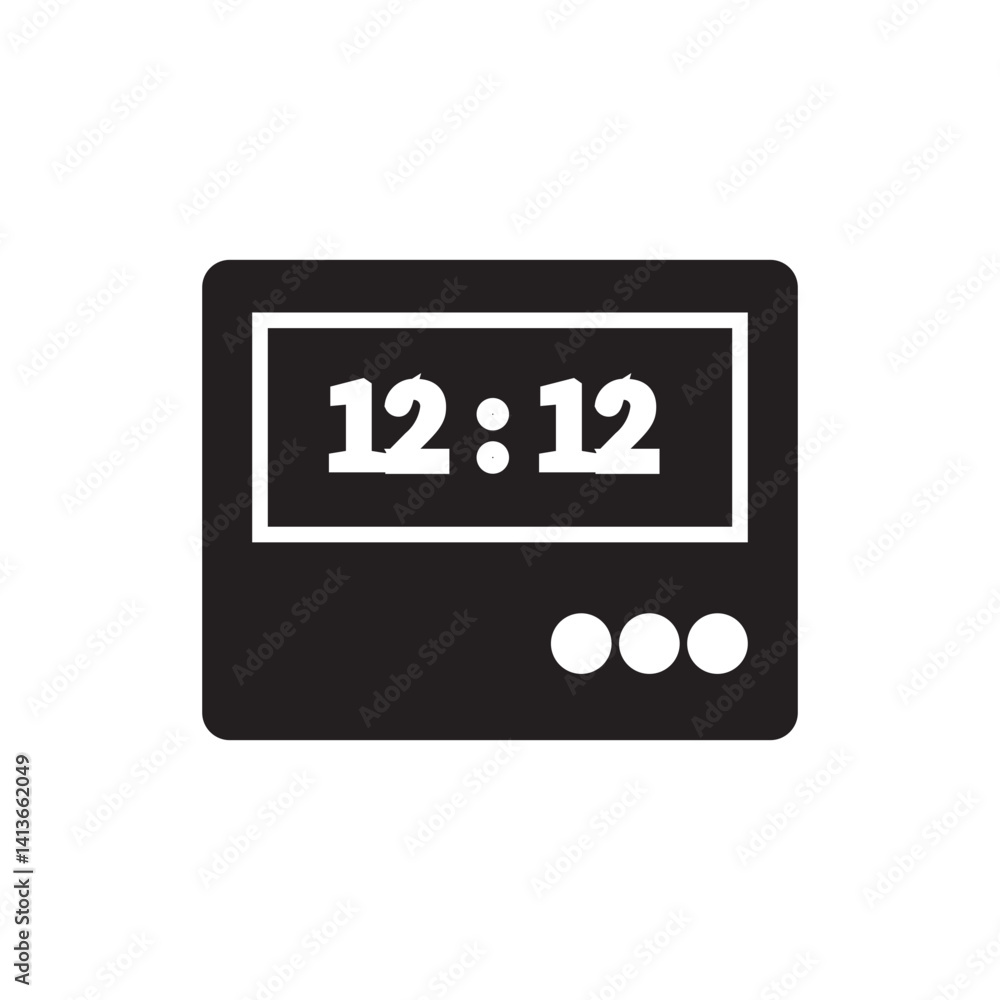 digital clock gylph digital clock gylph