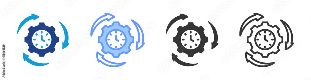 Consistency icon set multiple style collection Consistency icon set multiple style collection