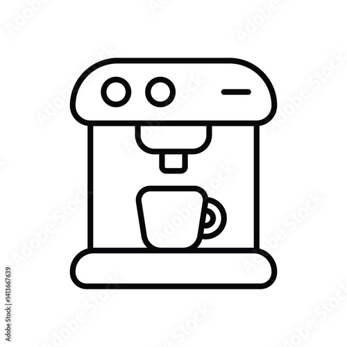 Coffee Maker icon vector stock illustration