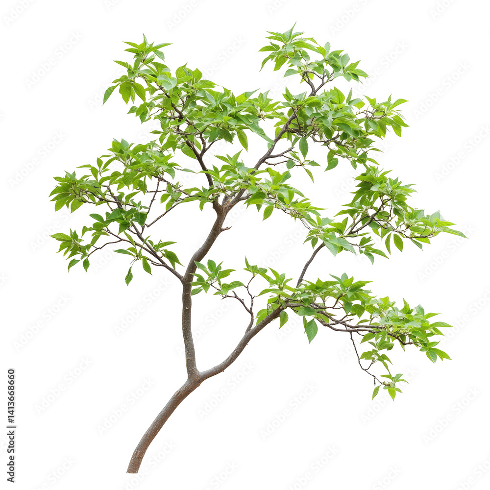 Obraz premium Heavenly Tree Branch on transparent background