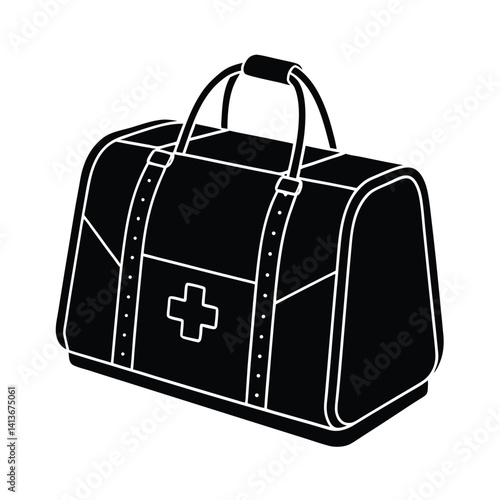 Isolated Doctor Bag on White Background