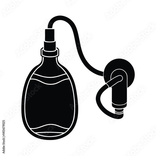 Isolated Oxygen Mask on White Background