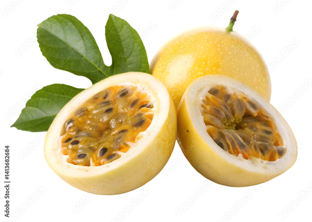 fresh yellow passion fruit isolated on transparent background Generative Ai.
fresh yellow passion fruit isolated on transparent background Generative Ai.