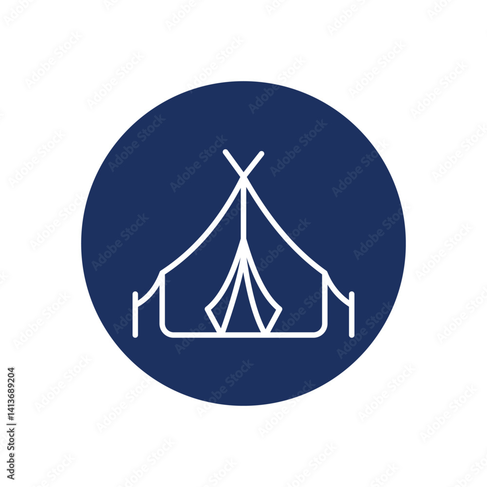 Camping icon vector stock illustration Camping icon vector stock illustration