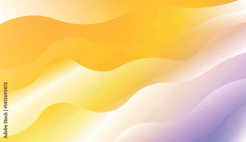 Fototapeta premium Wave Modern Background. For Your Design Wallpaper, Presentation, Banner, Flyer, Cover Page, Landing Page. Vector Illustration with Color Gradient.