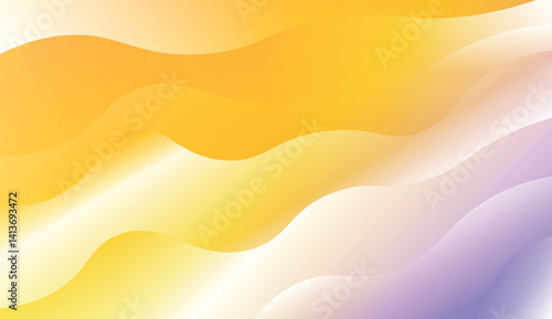 Wave Modern Background. For Your Design Wallpaper, Presentation, Banner, Flyer, Cover Page, Landing Page. Vector Illustration with Color Gradient.