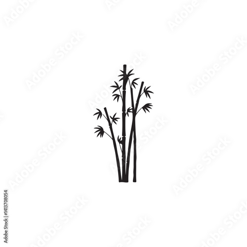bamboo isolated on white background