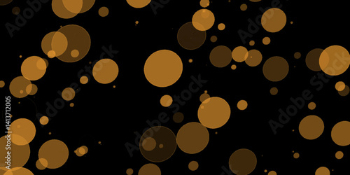 Multicolor bokeh, raining light, blurry lights, blurry background, rainbow confettis on a black background, Gold glitter confetti, great design for any purpose. Yellow glitter boke backgrParty decor. 