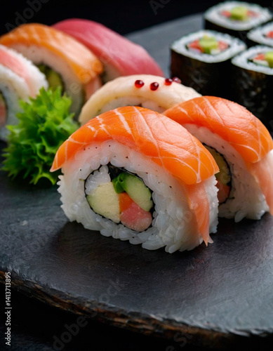 Delicious Sushi: Traditional Japanese Cuisine with Fresh Ingredients