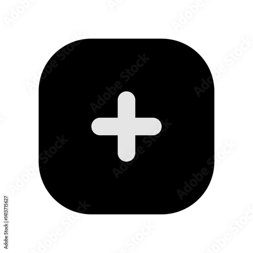 plus math glyph icon