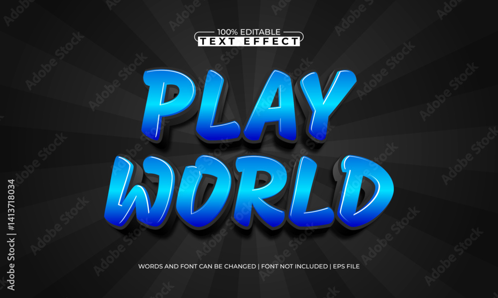 play world editable text effect with a gaming and play text style play world editable text effect with a gaming and play text style