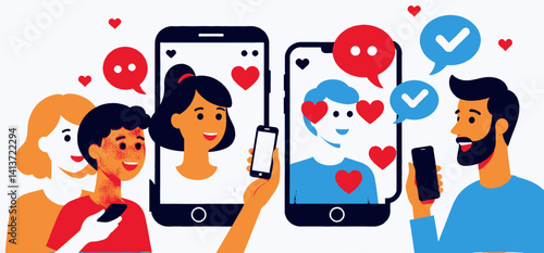 Online_Dating_and_Social_Networking_Concept_Illustration_of_People_Connecting_Through_Smartphones_with_Hearts_and_Chat_Bubbles_Digital_Love_Connections