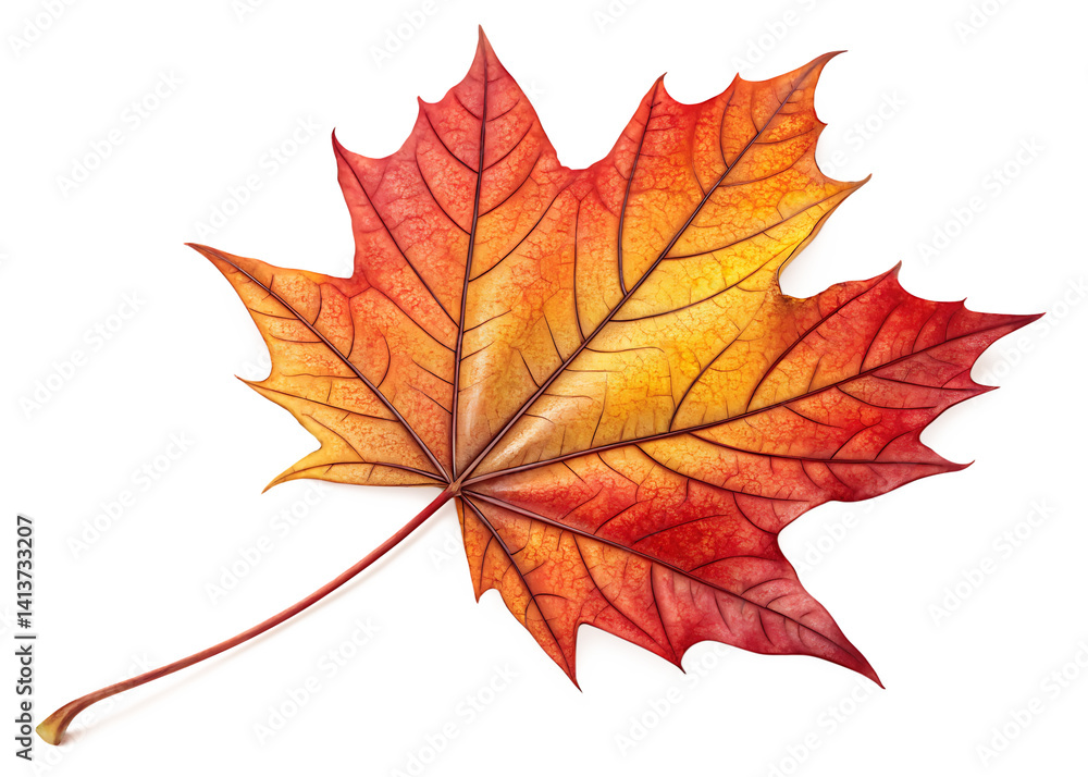 Obraz premium maple leaf isolated on white