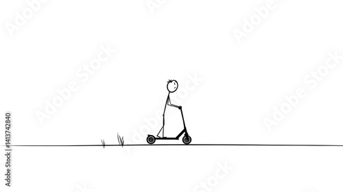 Abstract monochromatic shapes background