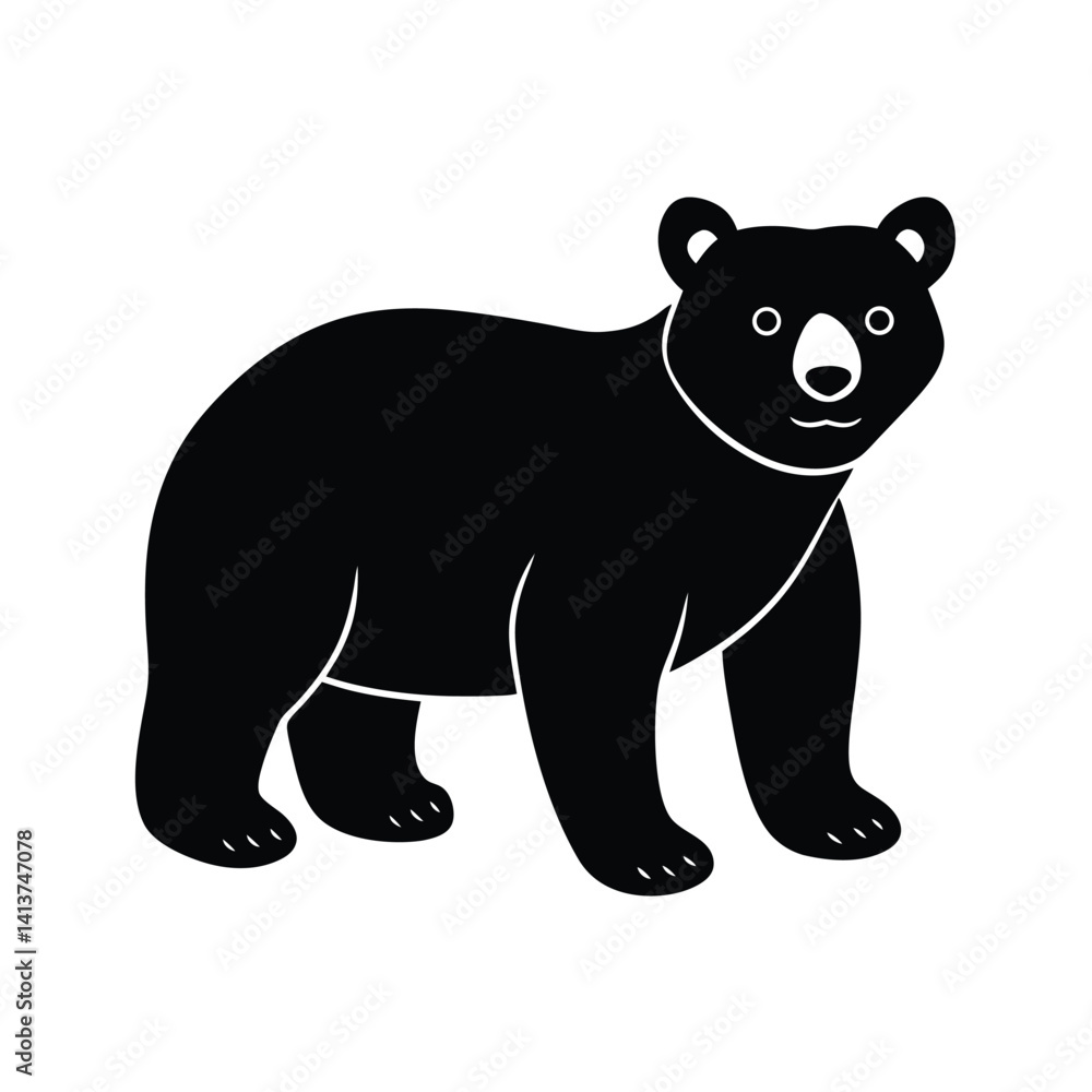 Fototapeta premium bear for baby vector art illustration 