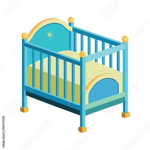 cot uk crib us for baby single white background
