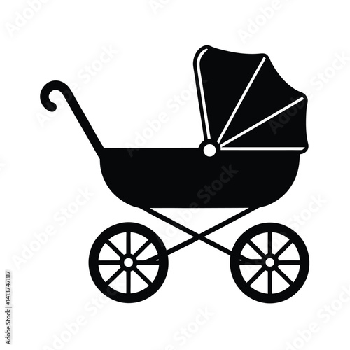  pram for baby white background