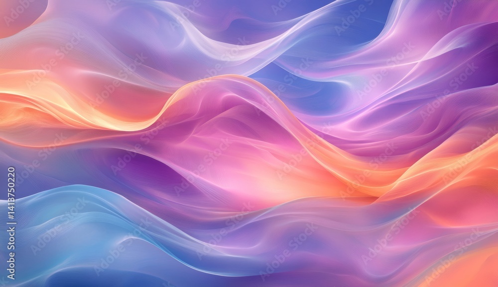 Obraz premium Abstract colorful wavy background. (1)