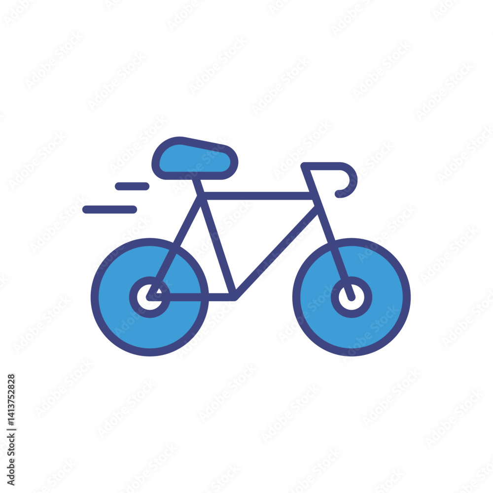Cycling icon vector stock illustration Cycling icon vector stock illustration