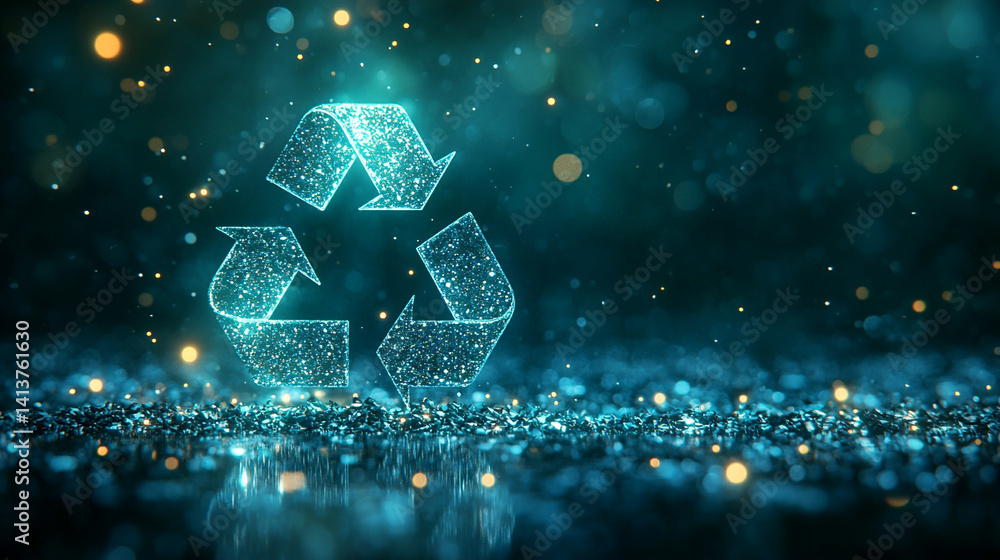Green recycle symbol icon on a sleek green background with motion lines symbolizes eco-friendly office practices and the importance of recycling and waste sorting in professional environments
Green recycle symbol icon on a sleek green background with motion lines symbolizes eco-friendly office practices and the importance of recycling and waste sorting in professional environments