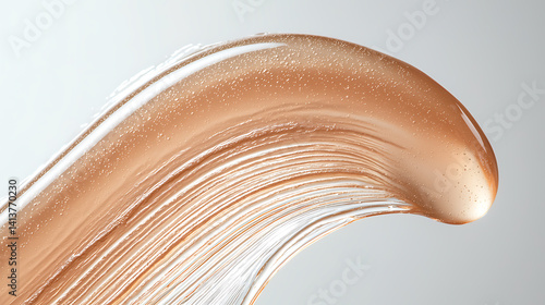 Dynamic skincare application studio close-up soft lighting abstract texture beauty concept