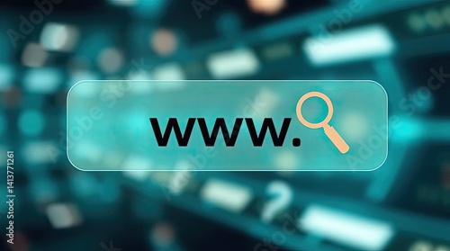 Digital interface displays the world wide web.