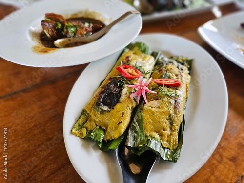 Steamed fish curry