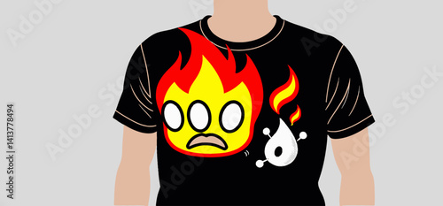 Flame_Shirt_Cartoon_Design_Fiery_Character_Tee_Illustration_Cool_Graphic_Tshirt_Unique_Apparel_Casual_Wear_Fun_Style_Trendy_Fashion_Expressive_Clothing_Artsy_Tees