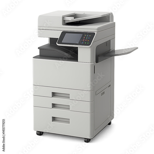 cash register isolated on white