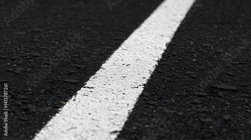 Wallpaper Mural Asphalt Texture  Black Road with White Line Torontodigital.ca