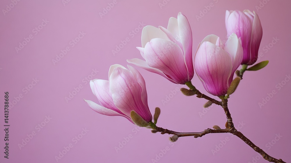 Fototapeta premium Pink Magnolia Blossoms