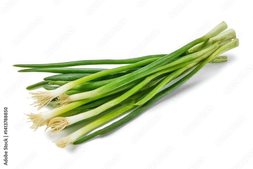Fresh Green Scallions: A Vibrant, Crisp Culinary Image Fresh Green Scallions: A Vibrant, Crisp Culinary Image