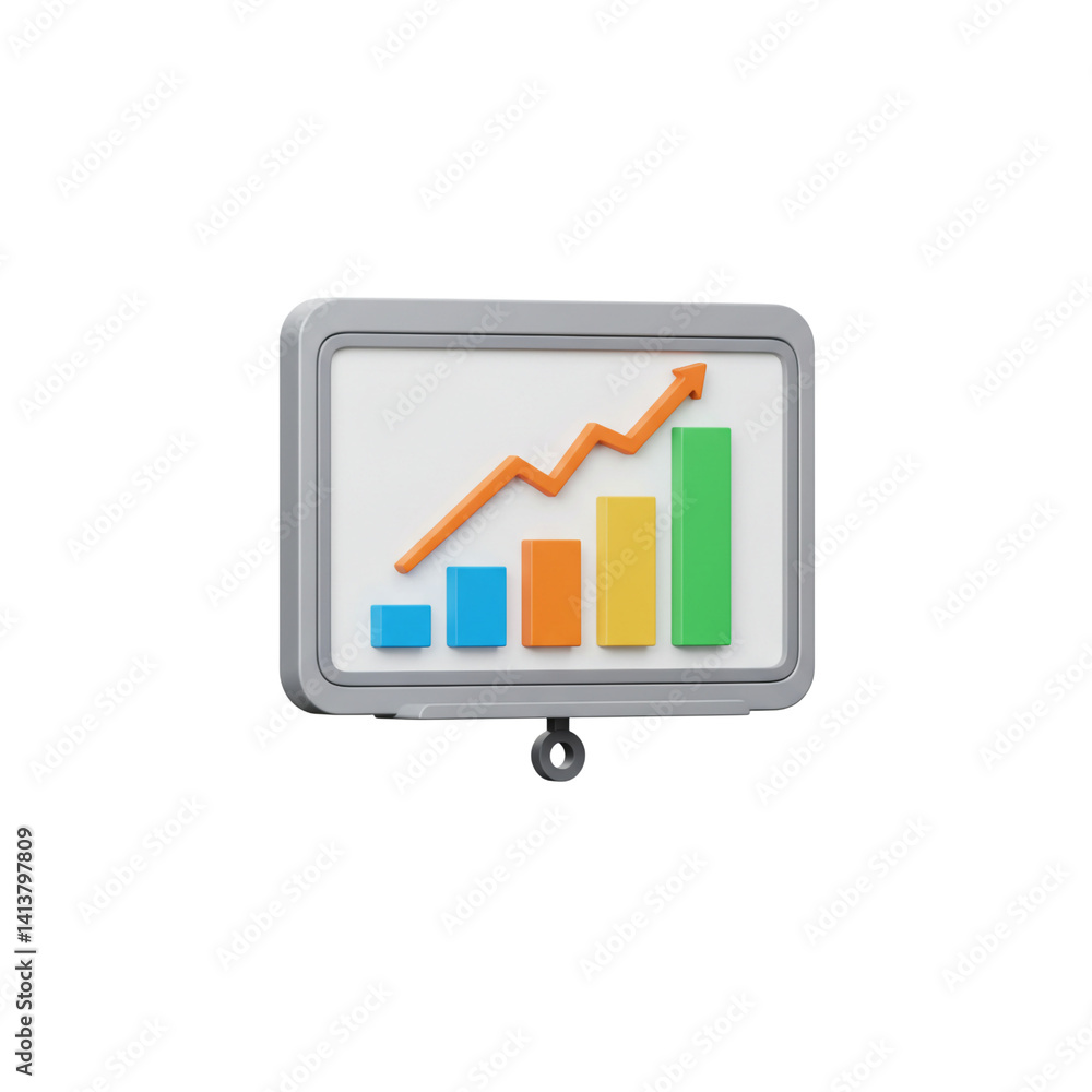 3D Monitor with Bar Graph Cursor Business Data Analysis Market Trends Investment Report Financial Growth 3D Monitor with Bar Graph Cursor Business Data Analysis Market Trends Investment Report Financial Growth