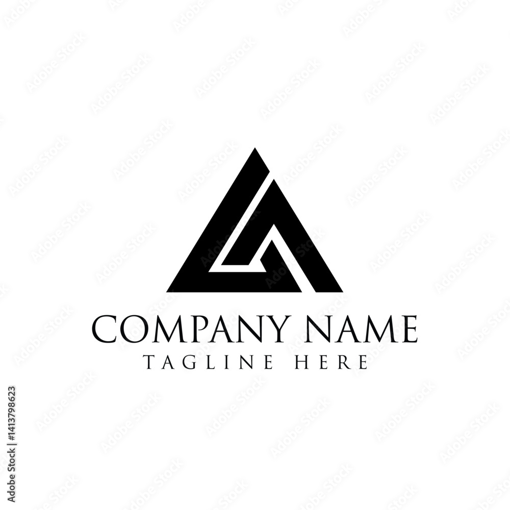 Letter A basic logo design Letter A basic logo design