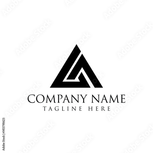 Letter A basic logo design