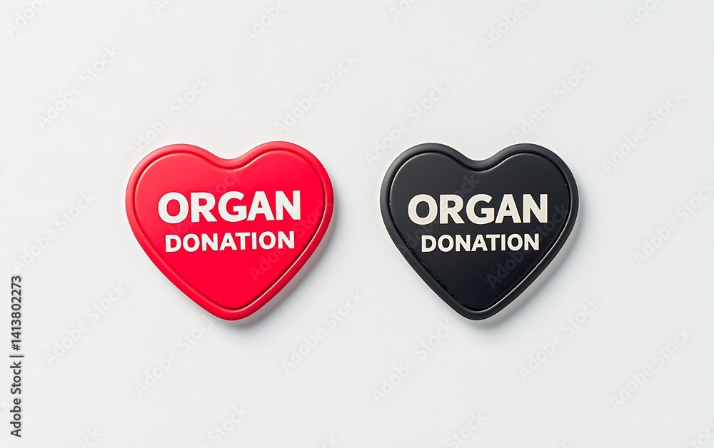 Heart-shaped Organ Donation Pins Heart-shaped Organ Donation Pins