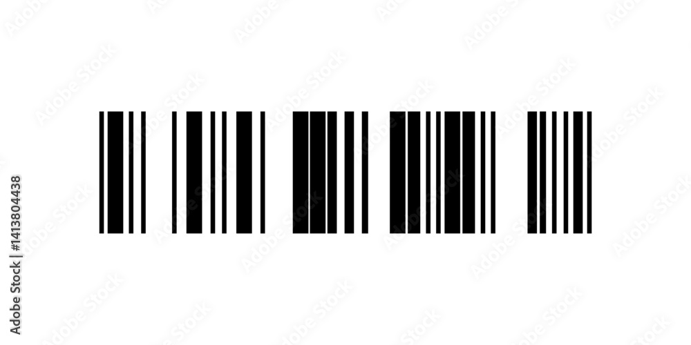 Barcode isolated on white background. Code stripes sticker. Barcode labels.eps10 Barcode isolated on white background. Code stripes sticker. Barcode labels.eps10