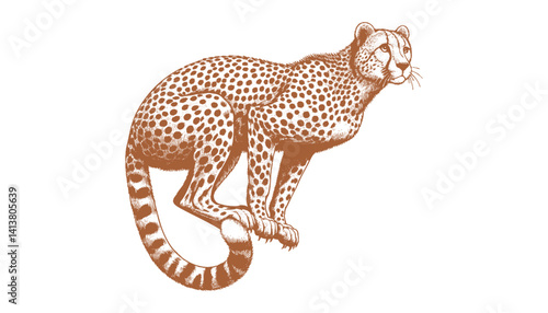 Cheetah vector