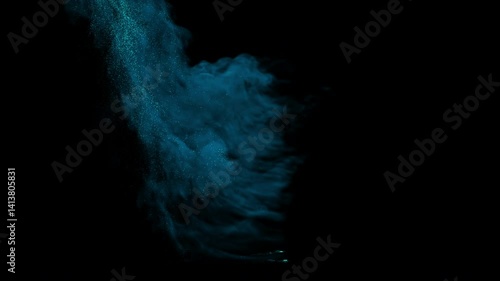 person smoke particle disappear effects