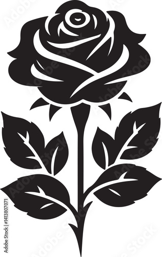 Ross high quality black silhouette image