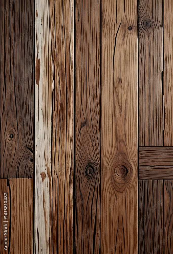 Fototapeta premium Photo Abstract wooden background with a layered, multi-dimensional effect.